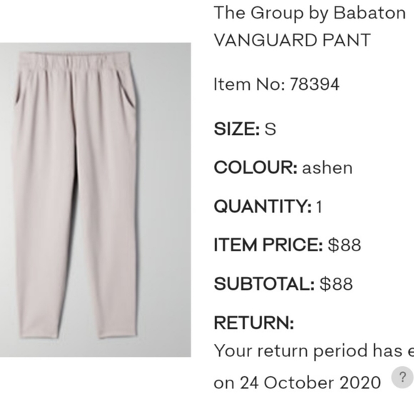 BNWT Sold-Out Aritzia Weekender Pant - Picture 5 of 6